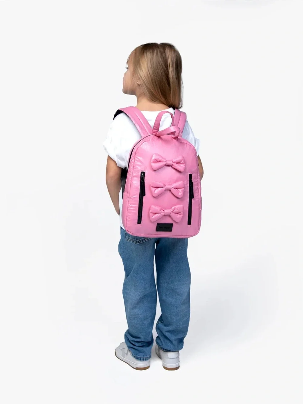 7am Enfant Midi Bows Backpack in Blush. New with tags.
